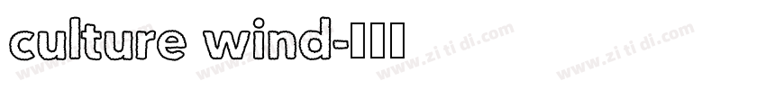 culture wind字体转换